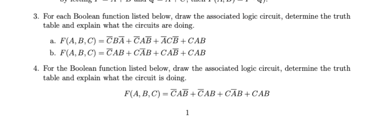 Solved 3. For each Boolean function listed below, draw the | Chegg.com