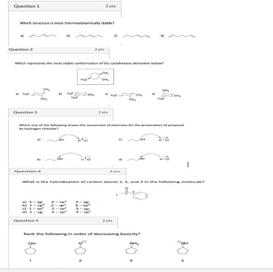 Solved Question 1 2 pts Which structure is most | Chegg.com