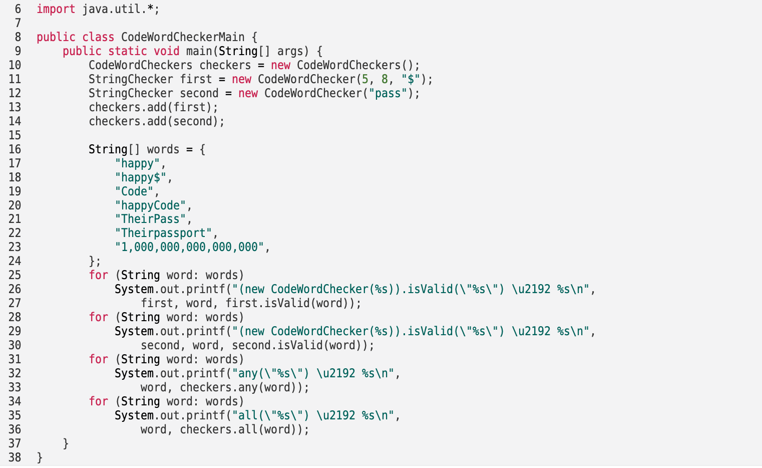 Solved String Checker Complete APCS 2018 A3. In addition, | Chegg.com