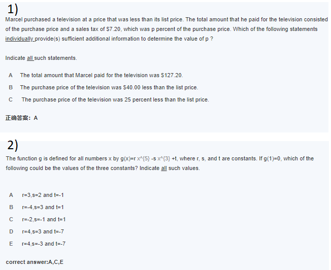 Solved 1) Marcel purchased a television at a price that was | Chegg.com