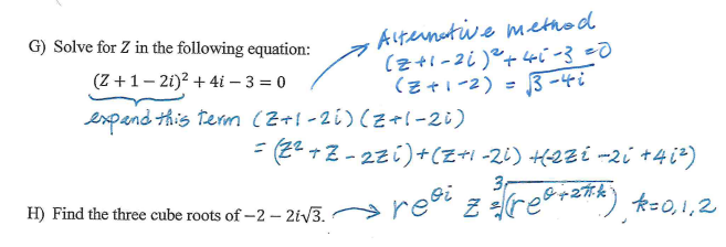 Solved Alternative method (2+1-21)+41-320 - 3-4 i G) Solve | Chegg.com