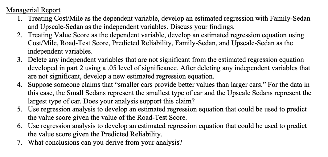Case Problem 4 Finding the Best Car Value (Copy the