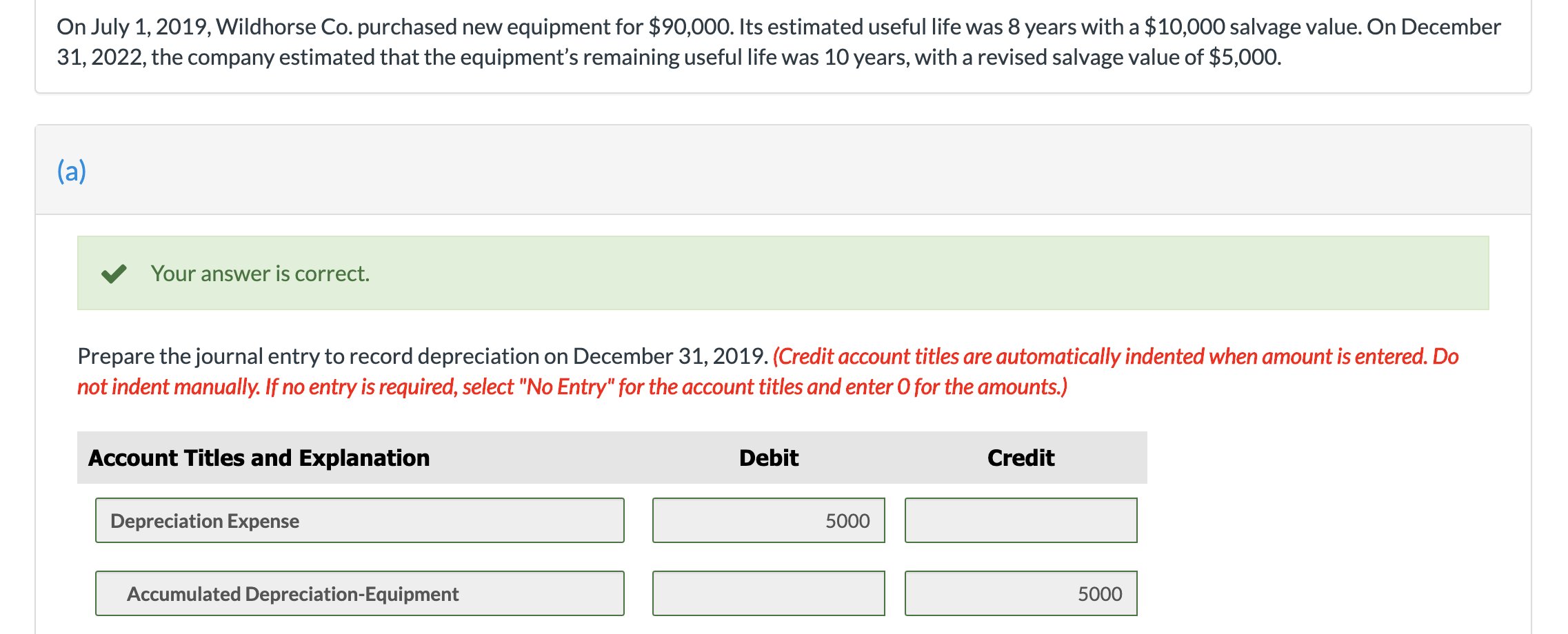 Solved On July 1, 2019, Wildhorse Co. purchased new