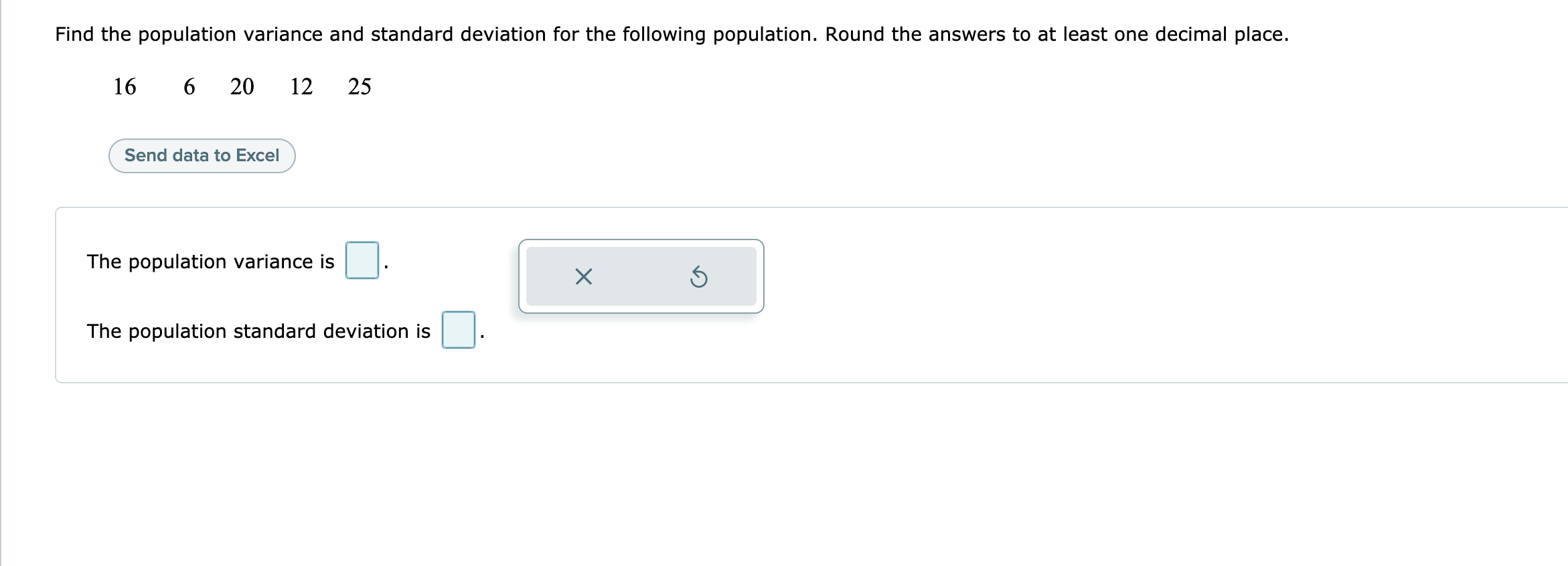 Solved Find the population variance and standard deviation | Chegg.com