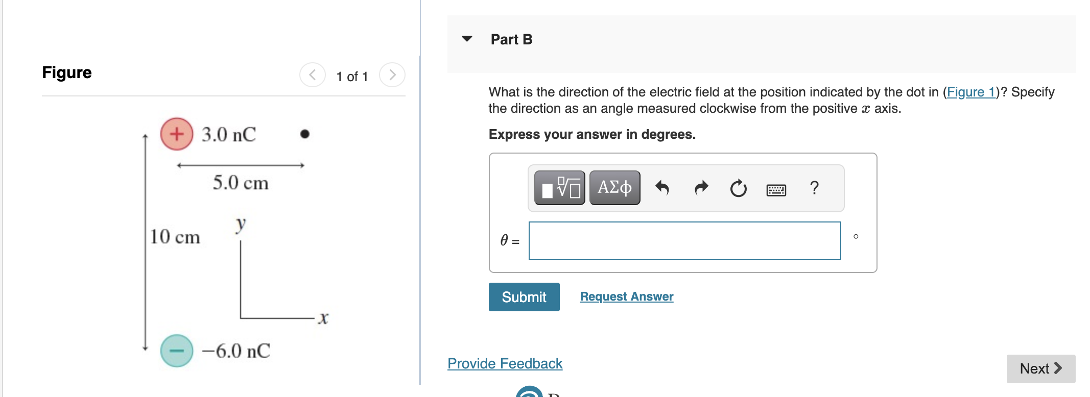 Solved What is the strength of the electric field at the | Chegg.com