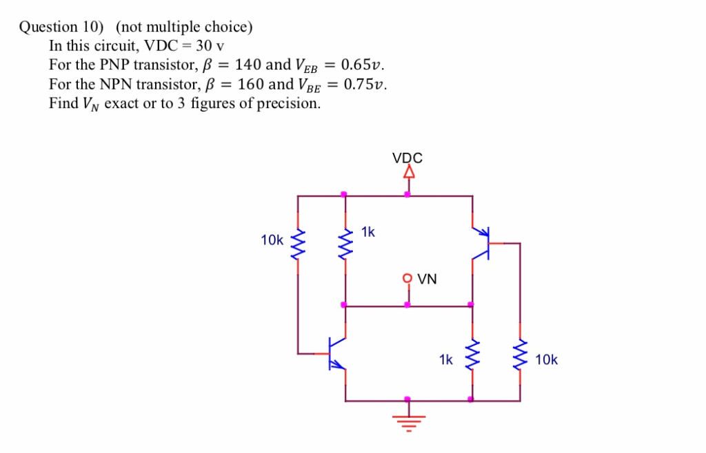 Solved Question 10 Not Multiple Choice In This Circuit Chegg Com