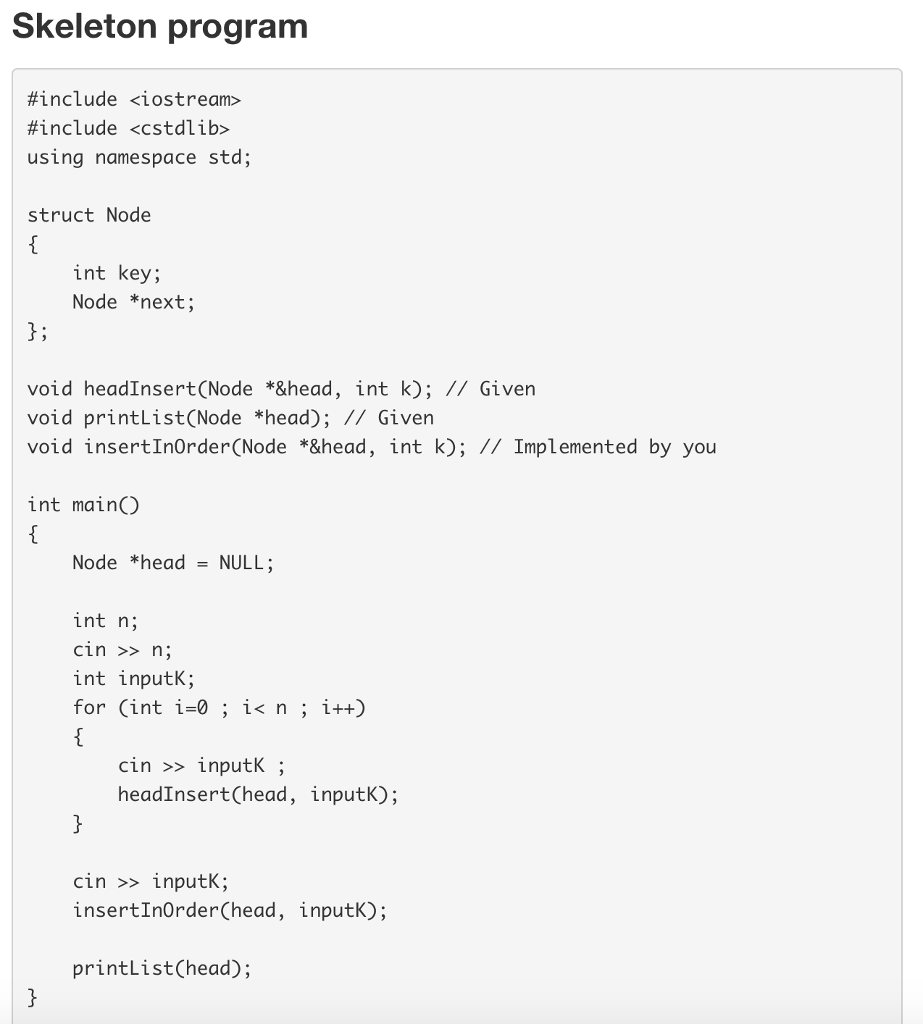 Solved Problem specification Consider the following struct | Chegg.com