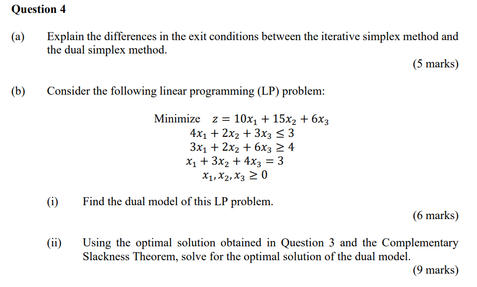 Solved Question 4 (a) Explain the differences in the exit | Chegg.com