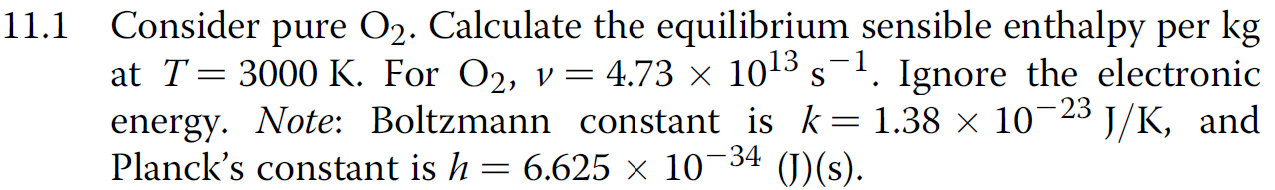 Solved 1 Consider pure O2. Calculate the equilibrium | Chegg.com