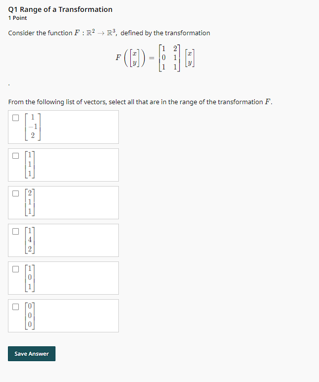 Solved Consider The Function F:R2→R3, Defined By The | Chegg.com