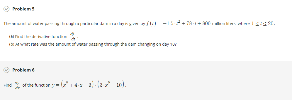 Solved Problem 5 The amount of water passing through a | Chegg.com