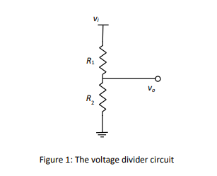 Solved Consider the voltage divider circuit shown in Figure | Chegg.com