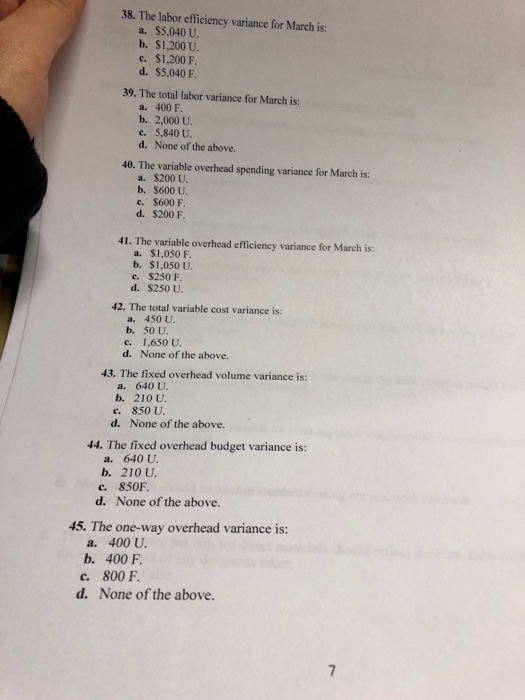 Solved Questions 34-45 are based on the following data: | Chegg.com
