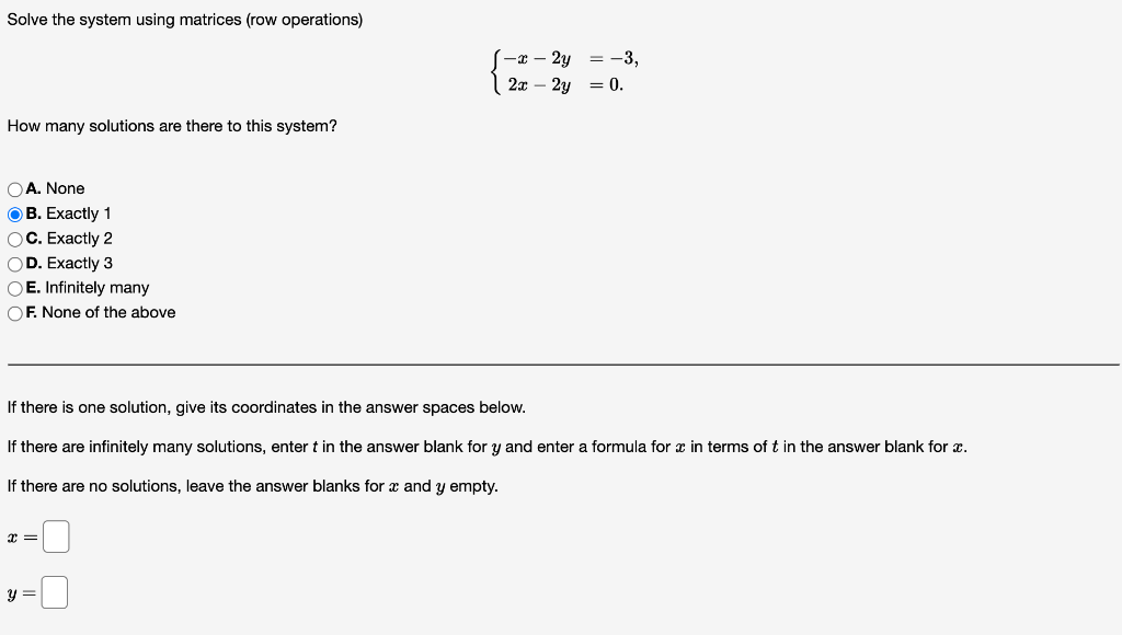 Matrices Row Operations
