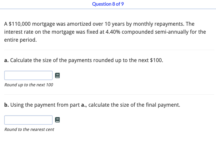 payments on 110 000 mortgage