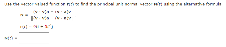 Solved Use the vector-valued function r(t) to find the | Chegg.com