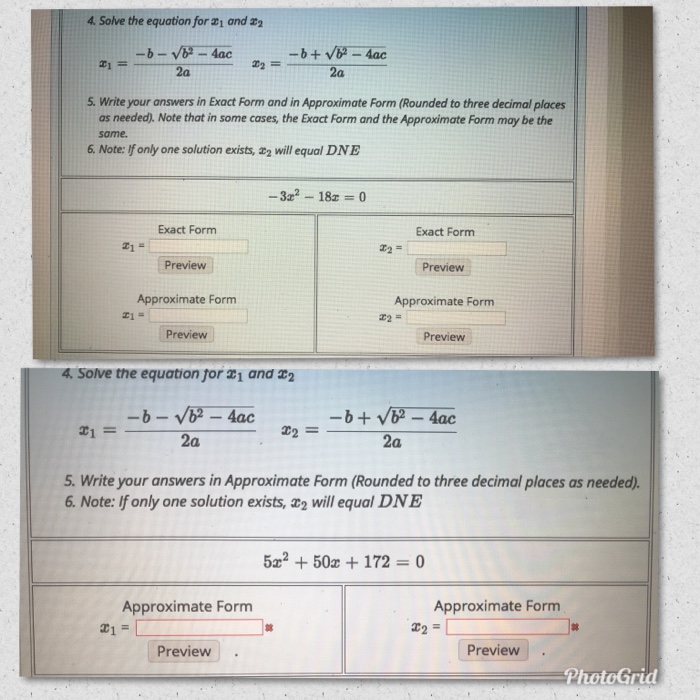 Solved 4. Solve the equation for 1 and t 2a 2a 5. Write your | Chegg.com