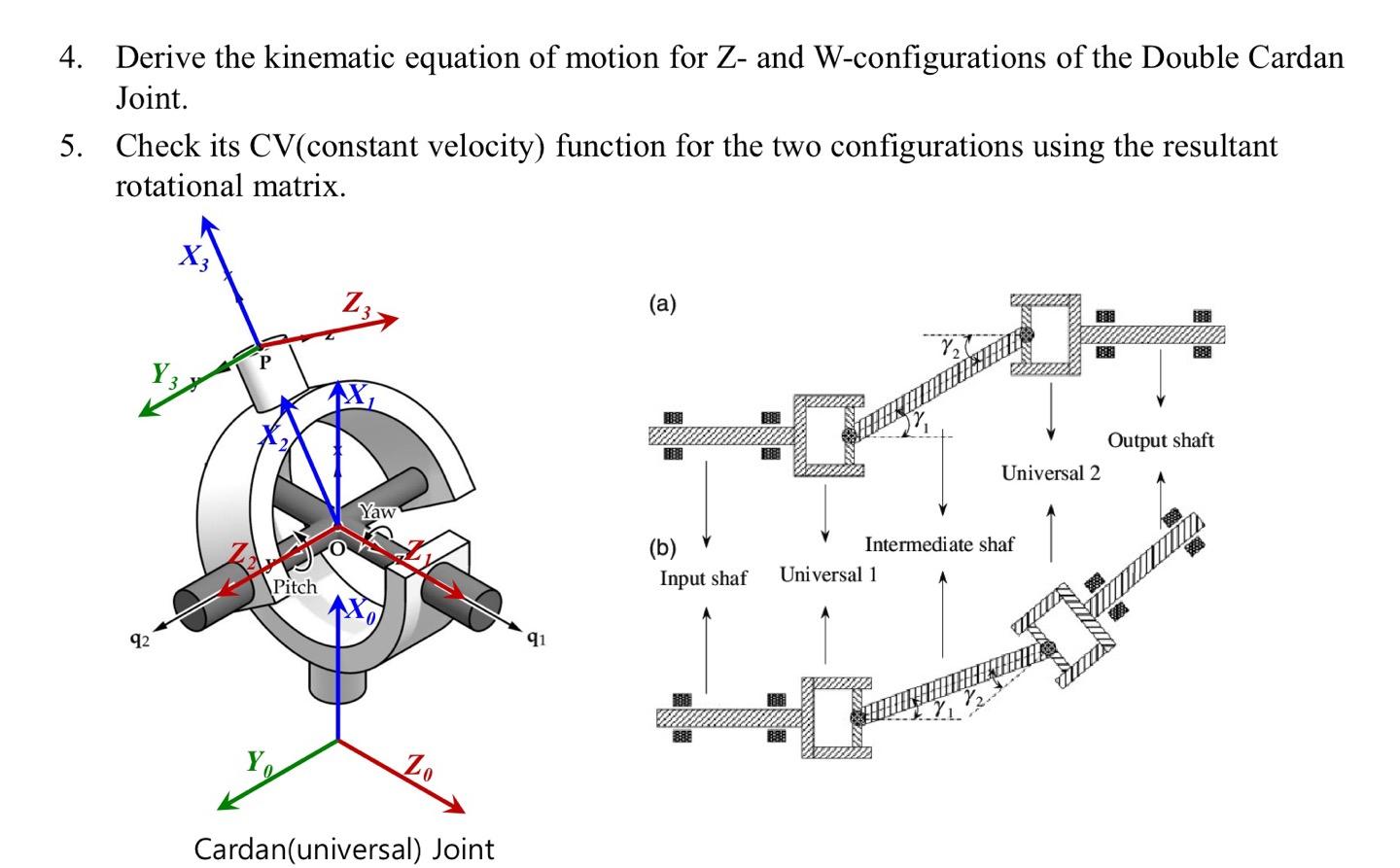4. Derive the kinematic equation of motion for Z