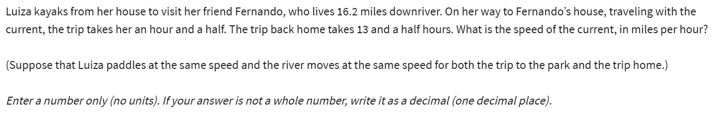 Solved Luiza kayaks from her house to visit her friend | Chegg.com