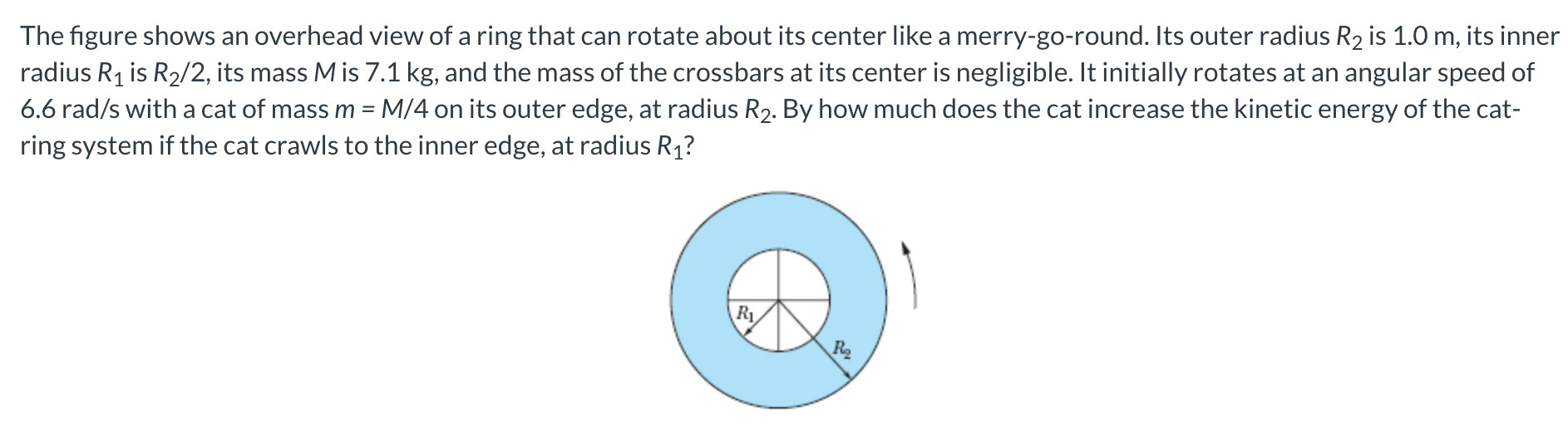 Solved The figure shows an overhead view of a ring that can | Chegg.com