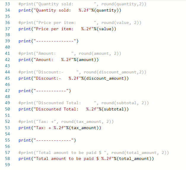 (Solved) - Write a PYTHON program to calculate the bill amount for an ...