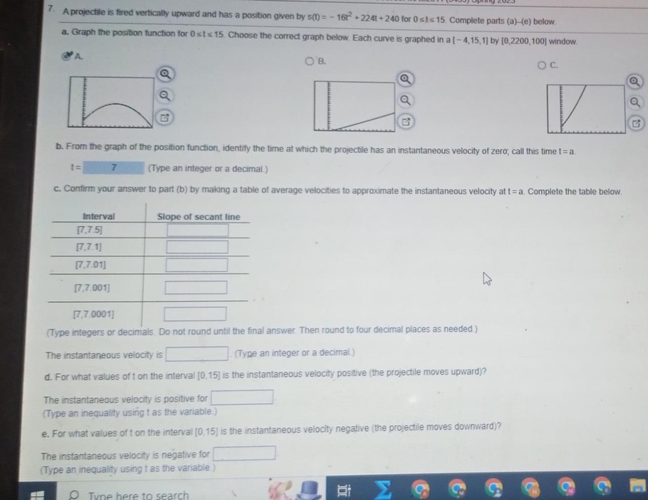 Solved I need answers from options c to e. I need 100% | Chegg.com
