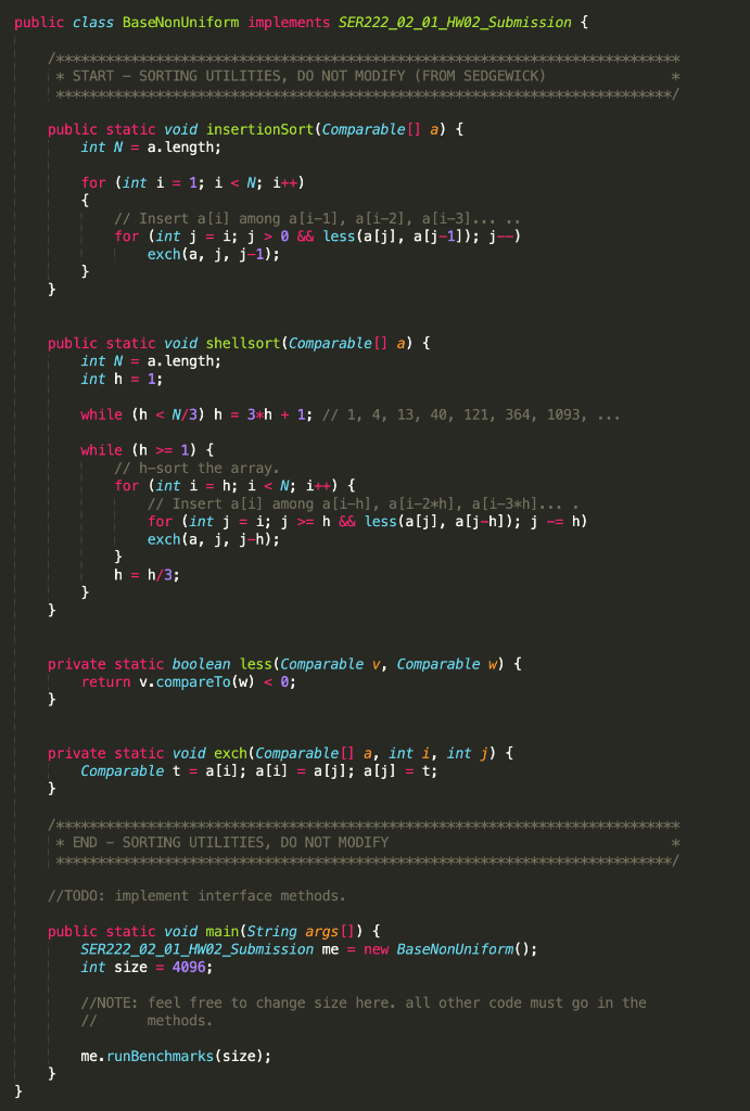 For this assignment you will be writing code to | Chegg.com
