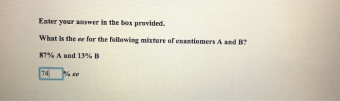 Solved Enter your answer in the box provided. What is the ee | Chegg.com