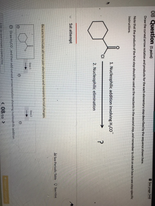 Solved 8 Question ( point) QSee page 348 Draw the curved | Chegg.com