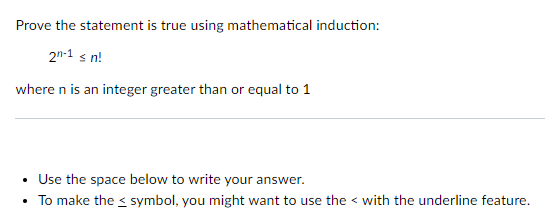 Solved Prove the statement is true using mathematical | Chegg.com