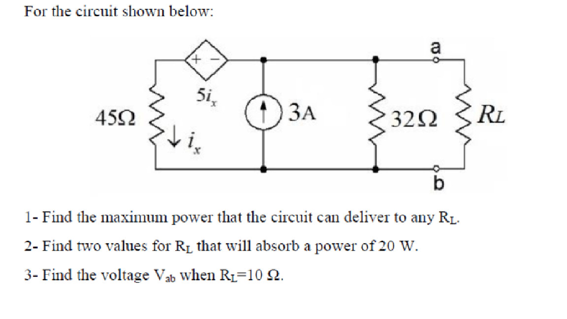 Solved For the circuit shown below: 4592 མ ཙ ཚེ ས རྩིས རྣམ | Chegg.com