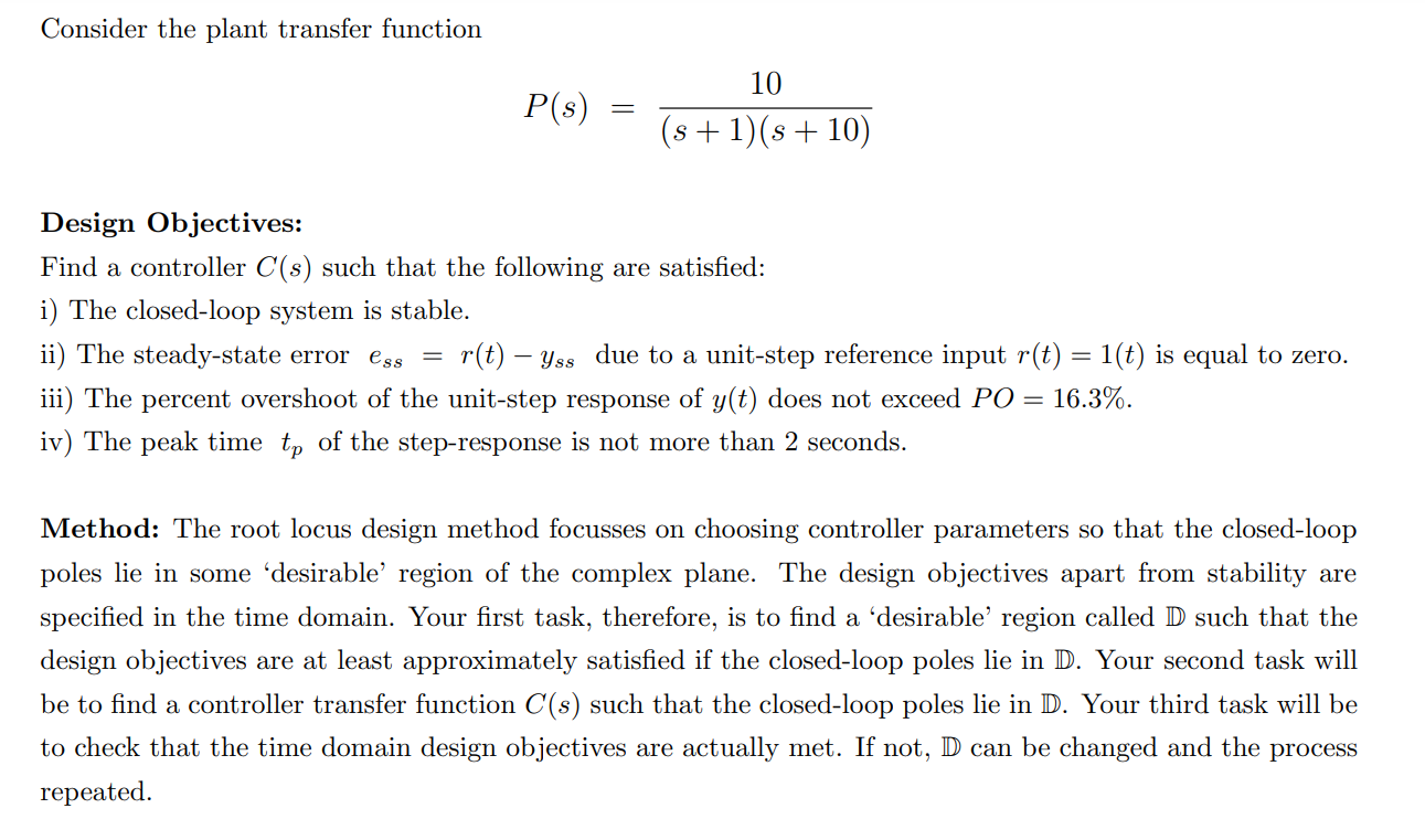 *CONTROL SYSTEMS. ANSWER ALL QUESTIONS BELOW. DO NOT | Chegg.com