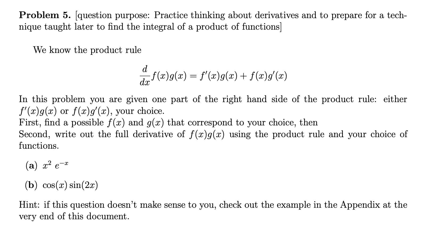 Solved Problem 5. [question purpose: Practice thinking about | Chegg.com