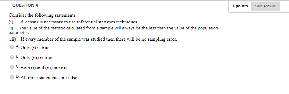 Solved QUESTION 4 1 points Save Answer Consider the | Chegg.com