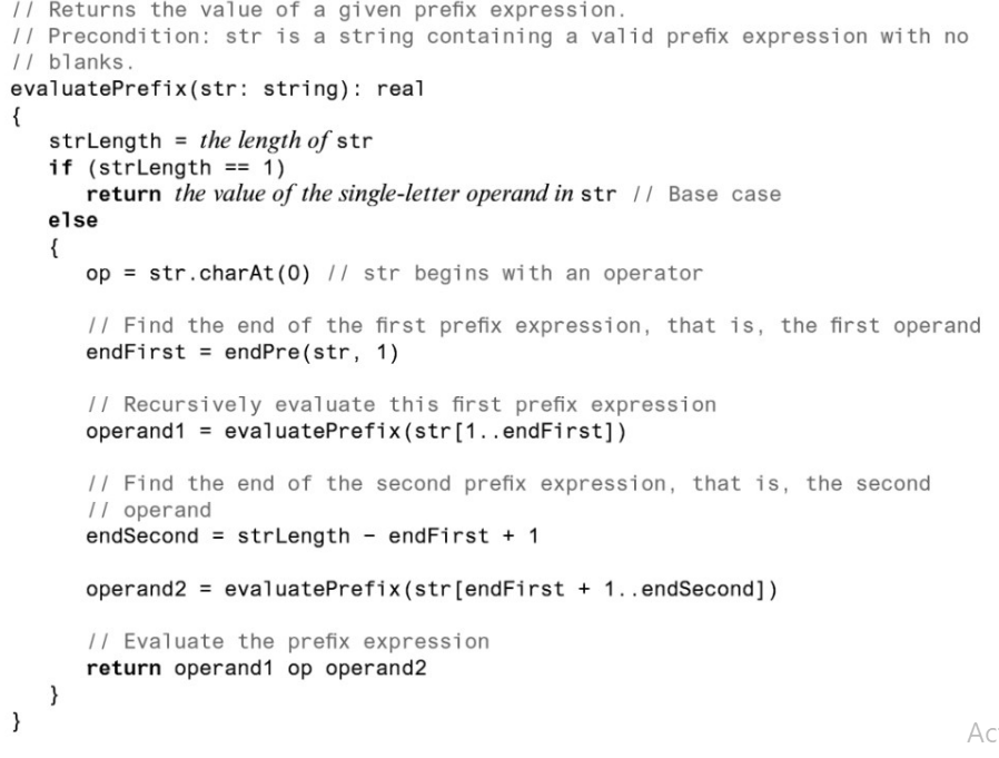 Solved just in java Q1 - ﻿CodingWrite the prefix expression | Chegg.com
