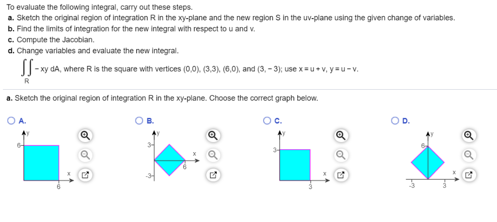 Solved To Evaluate The Following Integral, Carry Out These | Chegg.com