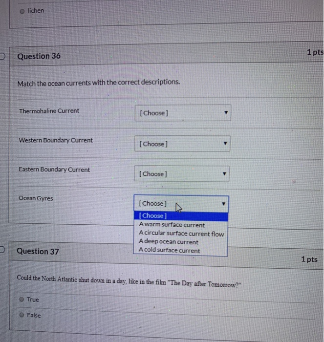 Solved Question 35 1 pts Using the photo below for