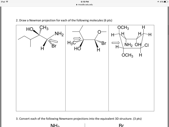 Solved Ipad F 619 Pm Moodle Selu Edu 2 Draw A Newman