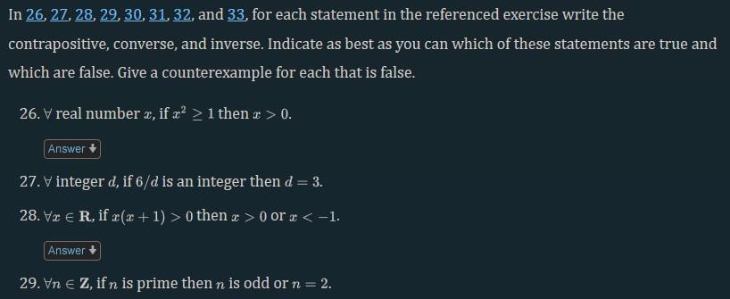 Solved In 26, 27, 28, 29, 30, 31, 32, and 33, for each | Chegg.com