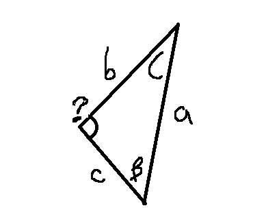 Solved With the sinus law find the angle in deg,min,sec show | Chegg.com