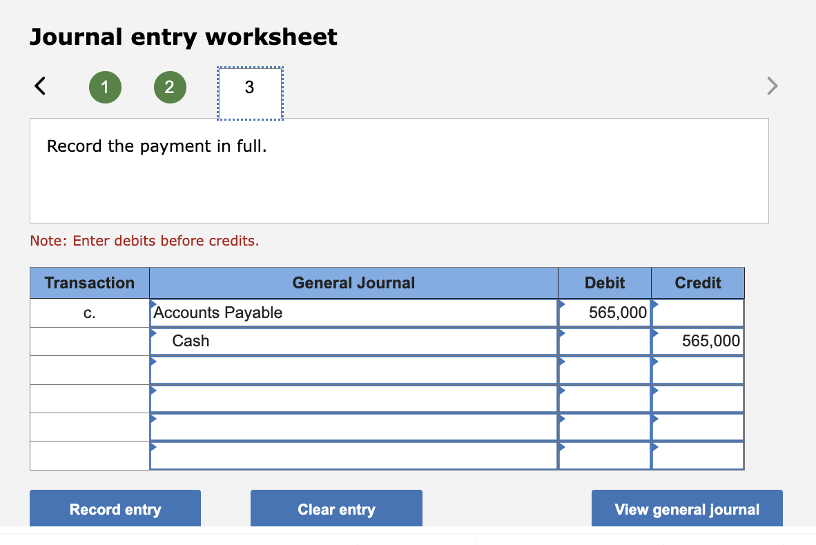 Solved Journal entry worksheet Record the return of | Chegg.com