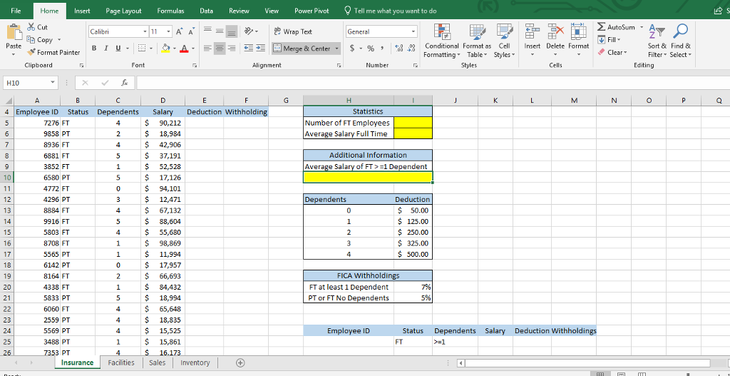 Solved File Insert Page Layout Formulas Data Review View | Chegg.com