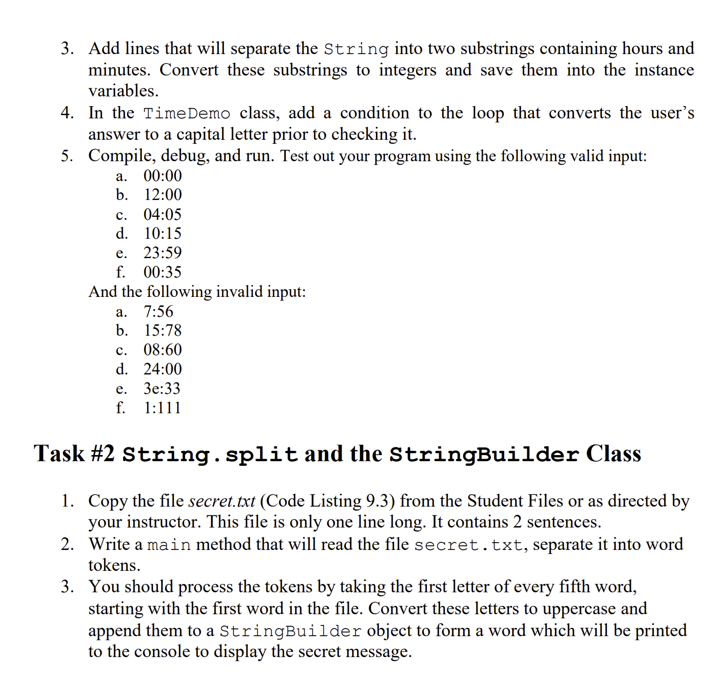 Solved Lab Objectives - Use methods of the Character class | Chegg.com
