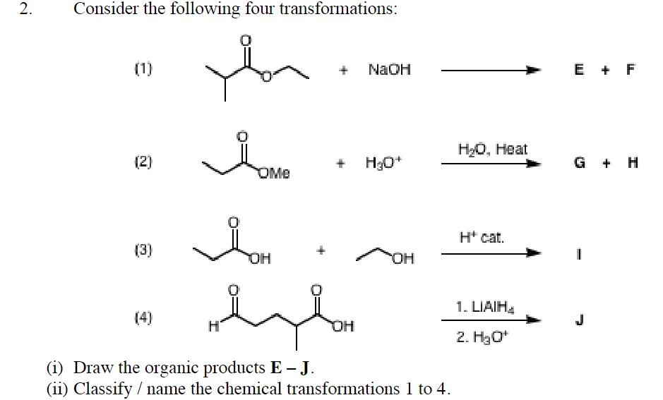 Solved Consider the following four transformations: (1) | Chegg.com