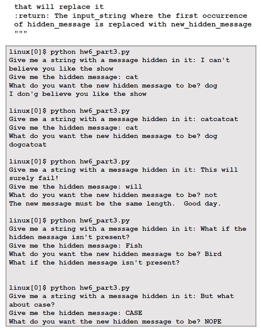 Solved A message has been hidden in a longer string! | Chegg.com