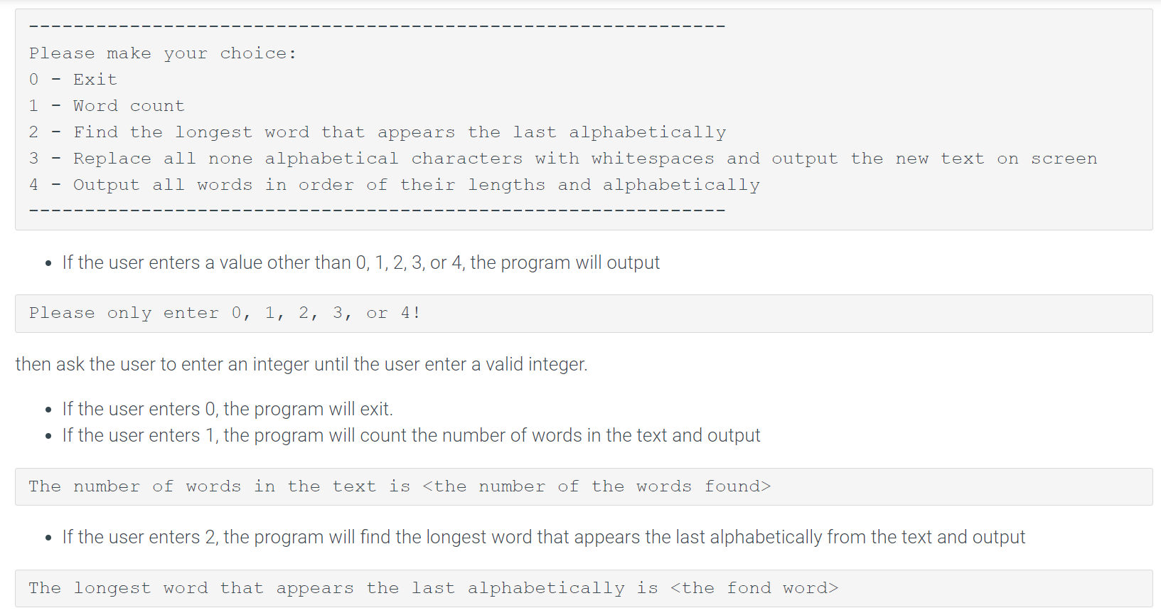 Solved 29.4 Project 1 - Problem# 2: A Simple Text Processing | Chegg.com