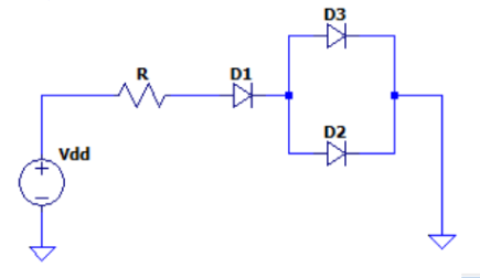 Solved ++ Vdd R D1 # D3 D2 Determine all diode currents and | Chegg.com