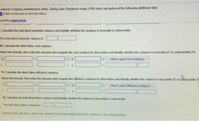 direct materials variance formula