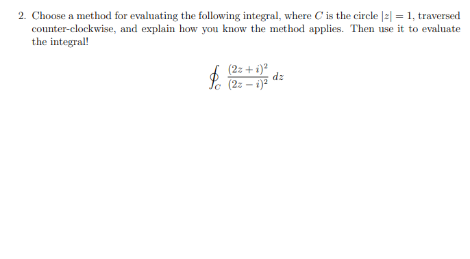 Solved 1. Integrals of complex logarithmic functions a) In | Chegg.com