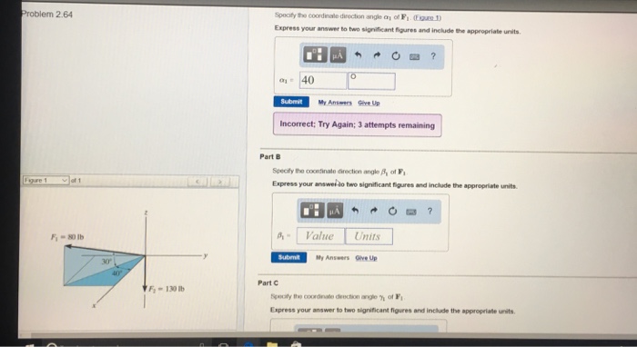 Solved Specify the coordinate direction angle alpha_1 of | Chegg.com